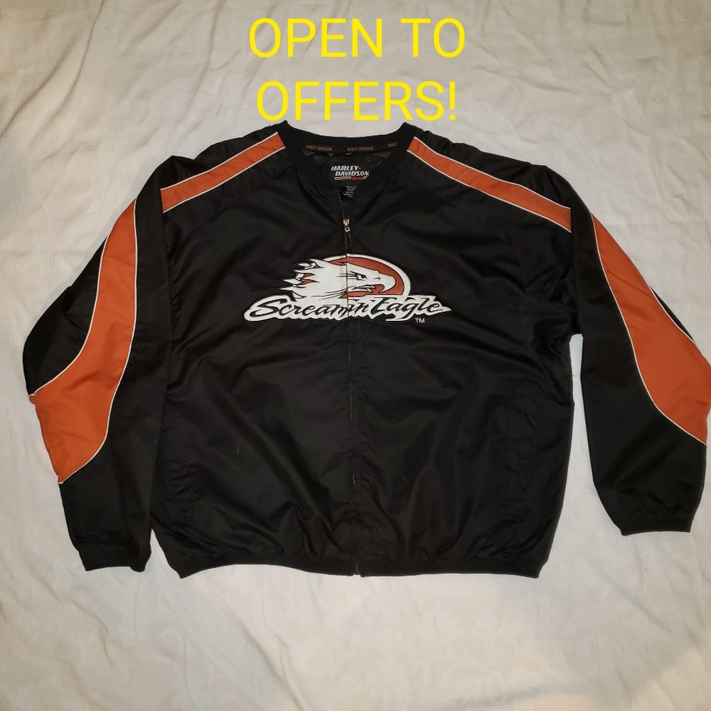 RARE Harley Davidson Screamin Eagle Windbreaker